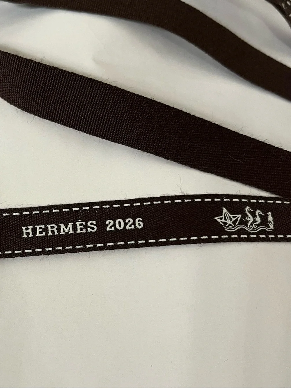 Hermès 2026 Brown Logo Ribbon